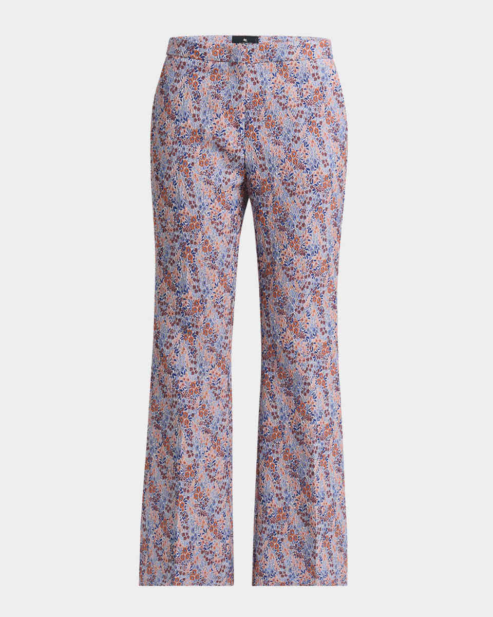 Fiorellino Lace Jacquard Flare Trousers
